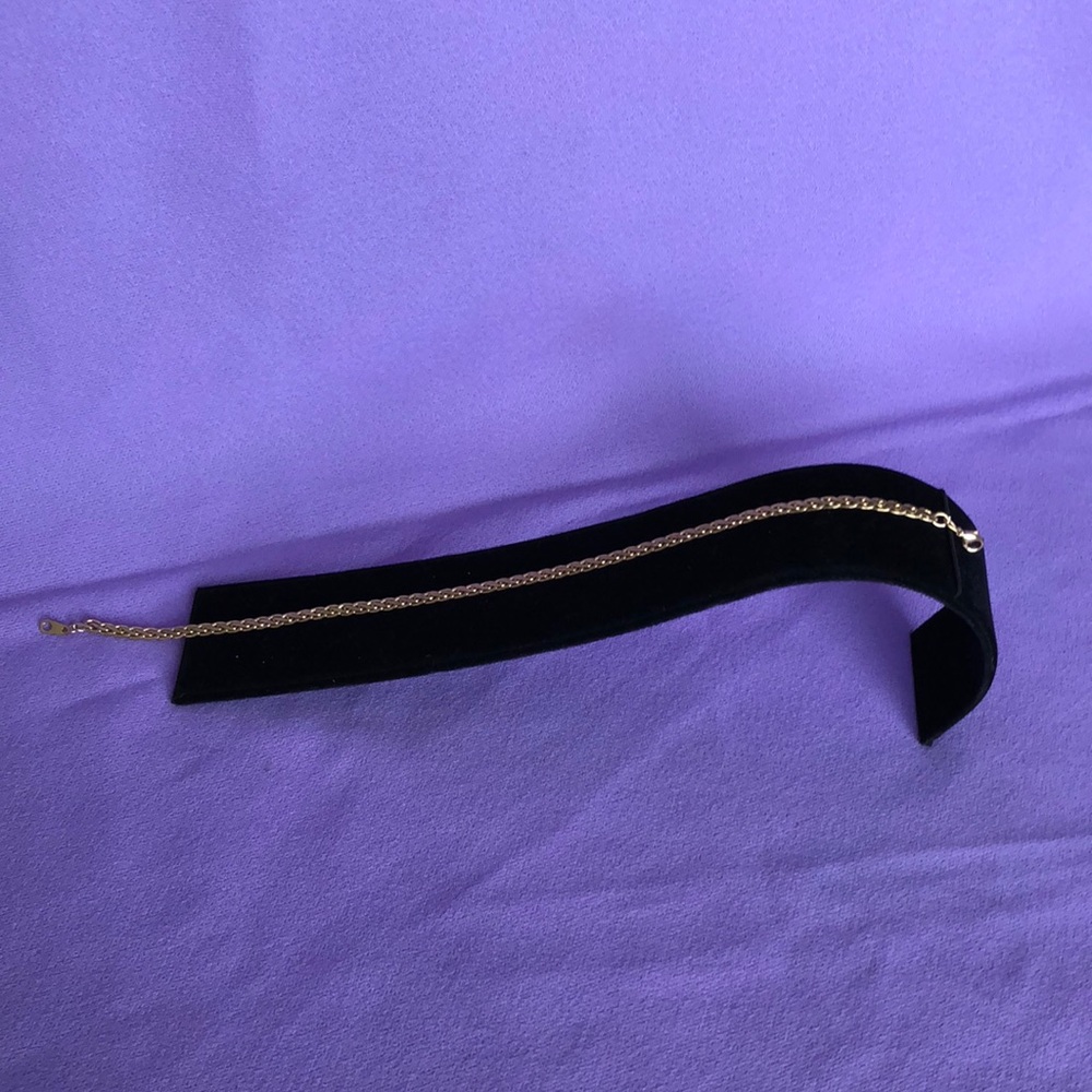 10k Gold 10.5” Anklet or large Bracelet.